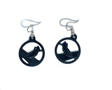 Belted Kingfisher Earrings – Lightweight Bird Lover Jewelry – Nature Inspired Bird Earrings – Bird Lover Jewelry