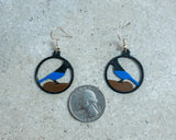 Steller's Jay Earrings – Lightweight Bird Lover Jewelry – Nature Inspired Bird Earrings – Wildlife Jewelry