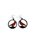 Northern Cardinal Earrings – Lightweight Bird Lover Jewelry – Nature Inspired Bird Earrings – Bird Watcher Gift