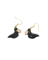Tufted Puffin 3d Hand Painted Earrings