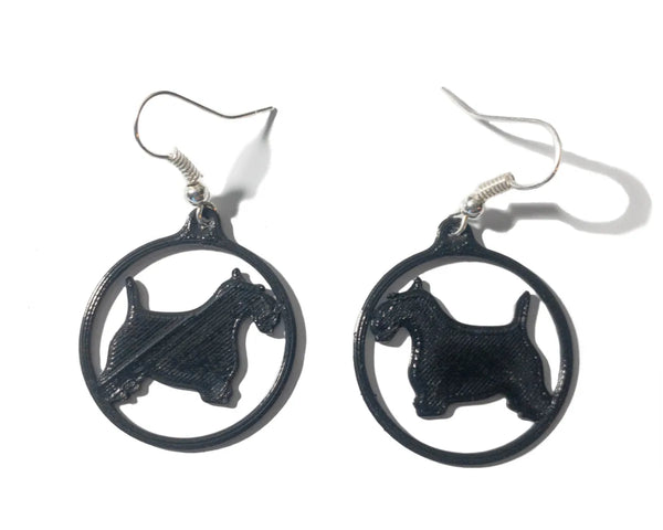 Scottish Terrier Craft Silhouette Earrings
