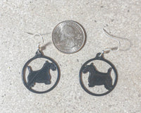 Scottish Terrier Craft Silhouette Earrings