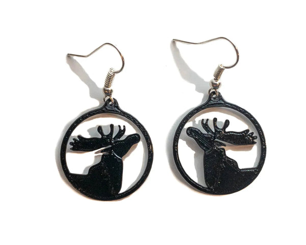 Moose Craft Silhouette Earrings