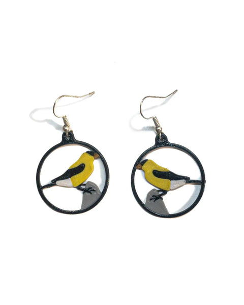 American Goldfinch Multi Color Earrings